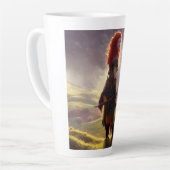Druid Warrior Princess Fantasy Art Latte Mok (Linkerhoek)