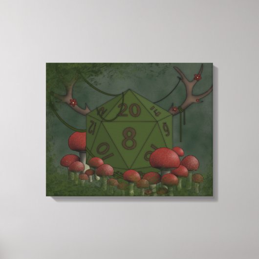 Druïden D20 Canvas Afdruk (Voorkant)