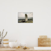 Druidicale steen bij Stnogal bij Barvas, eiland L Poster (Keuken)