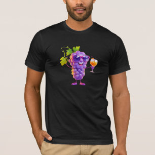 Druif Leuke Vrolijke Vakantie Tropische Drink Frui T-shirt