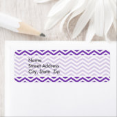 Druif Paarse Chevron strepen Etiket (Insitu)