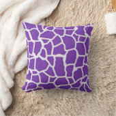 Druif Paarse Giraffe Dierenprint Kussen (Deken)
