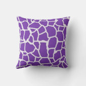 Druif Paarse Giraffe Dierenprint Kussen (Achterkant)