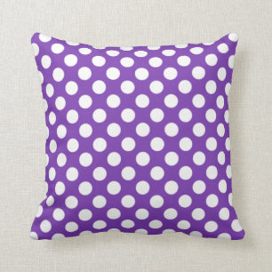 Druif Paarse Polka Dots Kussen