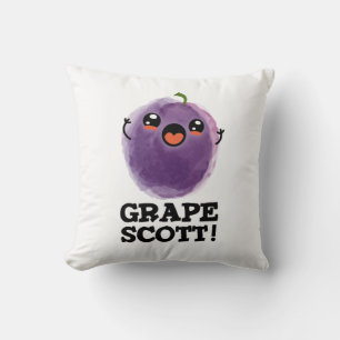 Druif Scott Grappig Fruit Grape Pun Kussen