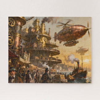 Druige haven in Stoomsteden Legpuzzel