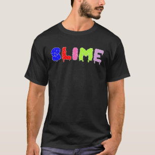 druipend, veelkleurig spellingmateriaal voor tekst t-shirt