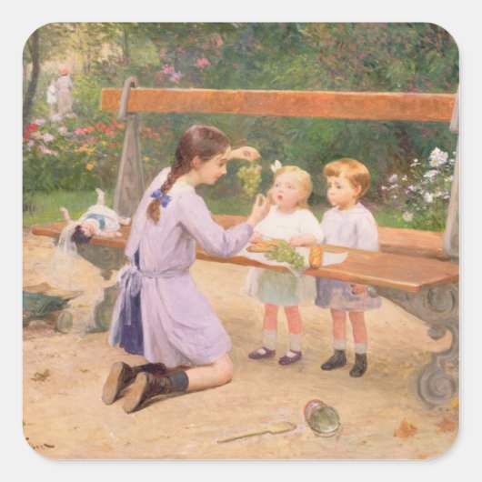 Druiprothese Vierkante Sticker (Voorkant)