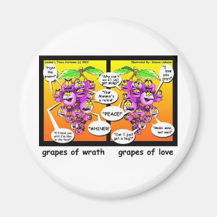Druiven der Gramschap, Liefde, & Oorlog Grappige C Magneet