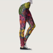 Druiven en bloemen leggings (Rechts)