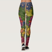 Druiven en bloemen leggings (Achterkant)