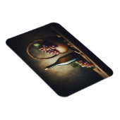 Druiven en een fles wijn Stilleven Magneet (Rechterzijde)