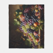 Druiven en Fruit Stilleven Schilderen Fleece Deken (Voorkant)