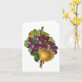 Druiven en peren kaart (Gele Bloem)