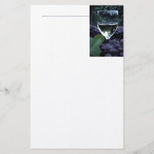 Druiven en wijnbanketbakkerswaren briefpapier