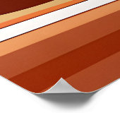 Druiven en Wijnglas in Maroon en Tan Poster (Hoek)