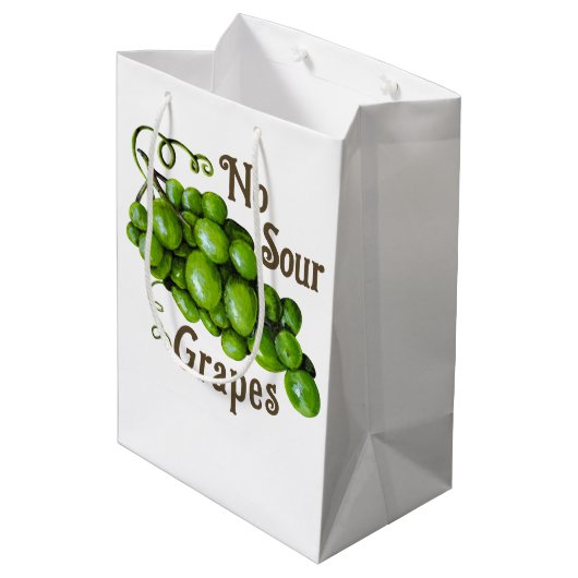 Druiven Gift Bag Medium Cadeauzakje (Achterkant Gekanteld)