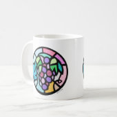 druiven koffiemok (Voorkant links)