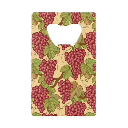 druiven kredietkaart flessenopener (Voorkant)