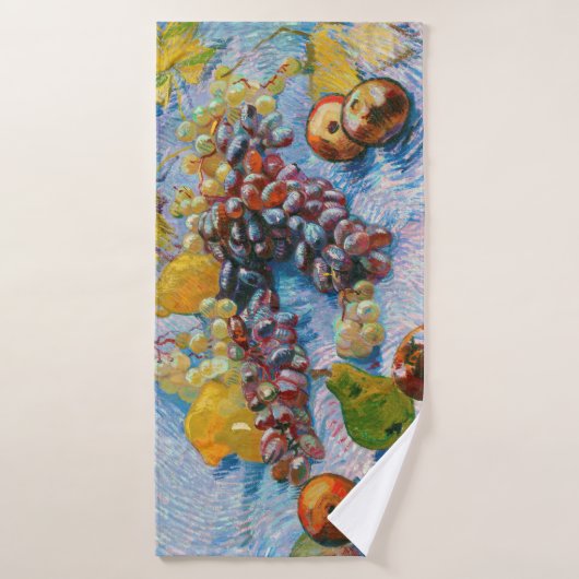 druiven, lemonen, peren en appelen, Van Gogh Badhanddoek (Badhanddoek)