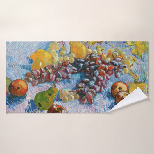 druiven, lemonen, peren en appelen, Van Gogh Badhanddoek (Badhanddoek)
