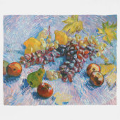 druiven, lemonen, peren en appelen, Van Gogh Fleece Deken (Voorkant (Horizontaal))