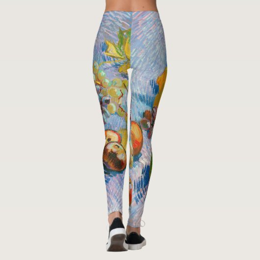 druiven, lemonen, peren en appelen, Van Gogh Leggings (Achterkant)