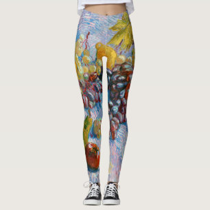 druiven, lemonen, peren en appelen, Van Gogh Leggings