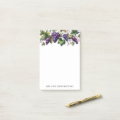 Druiven op de Vine Custom Post It Notes 4x6 (Op bureau)