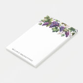Druiven op de Vine Custom Post It Notes 4x6 (Schuin)