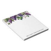 Druiven op de Wijnstok Custom Notitieblok (Schuin)