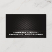 Druiven op de wijnstok visitekaartje (Achterkant)