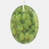 Druiven op een provinciale markt glas ornament (Voorkant links)