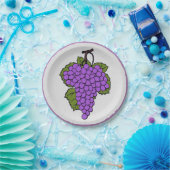 druiven papieren bordje (Feest)