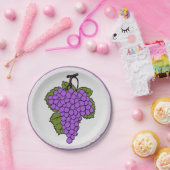 druiven papieren bordje (Feest)