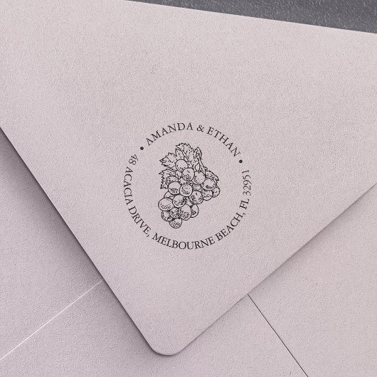  druiven | Retouradres Zelfinktende Stempel