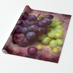 Druiven rood en groen cadeaupapier