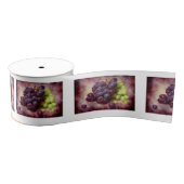 Druiven rood en groen grosgrain lint (Spoel)