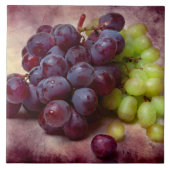 Druiven rood en groen tegeltje (Voorkant)