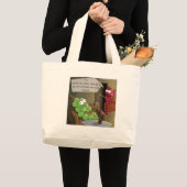 Druiven Scheiden Grappig Grote Tote Bag (Voorkant (product))