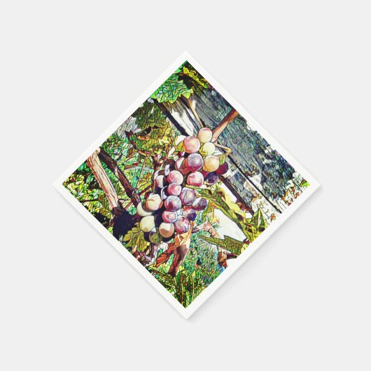 Druiven. Servetten (Hoek)