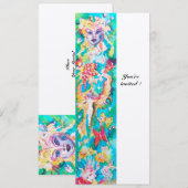 DRUIVEN SPROOKJE Kleurig Fantasie Feestprogramma Kaart (Voorkant / Achterkant)