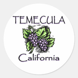 Druiven van Temecula Ronde Sticker