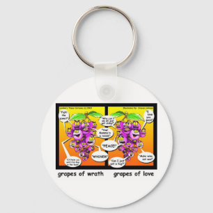 Druiven van Toorn, Liefde, & Oorlog Grappige Cadea Sleutelhanger