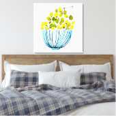 Druiven waterverf Art Fruit Canvas Afdruk (Insitu (Slaapkamer))