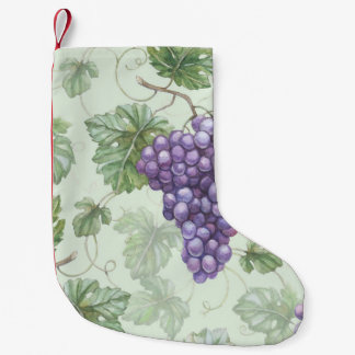 Druiven Waterverf, Fruit Naadloos Patroon. Kleine Kerstsok