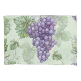 Druiven Waterverf, Fruit Naadloos Patroon. Kussensloop