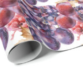  druiven Waterverf herfst Kaart Cadeaupapier (Rol Hoek)