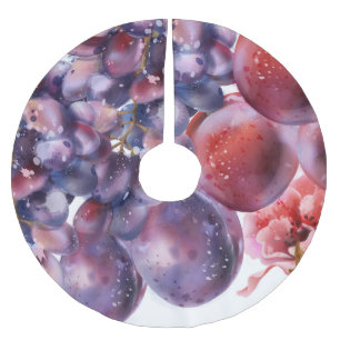 druiven Waterverf herfst Kaart Kerstboom Rok