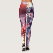 druiven Waterverf herfst Kaart Leggings (Achterkant)